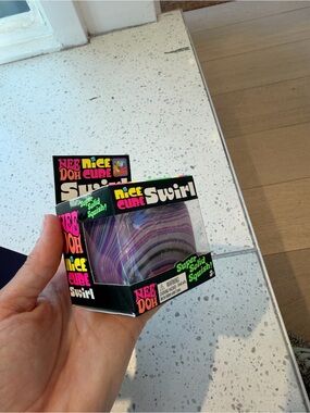 Nice Cube Swirl Kids Stress Toy - Purple Swirl